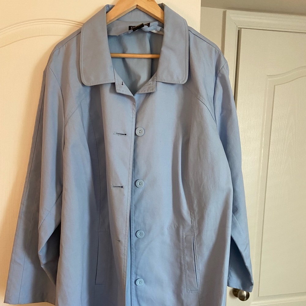 Light blue top coat